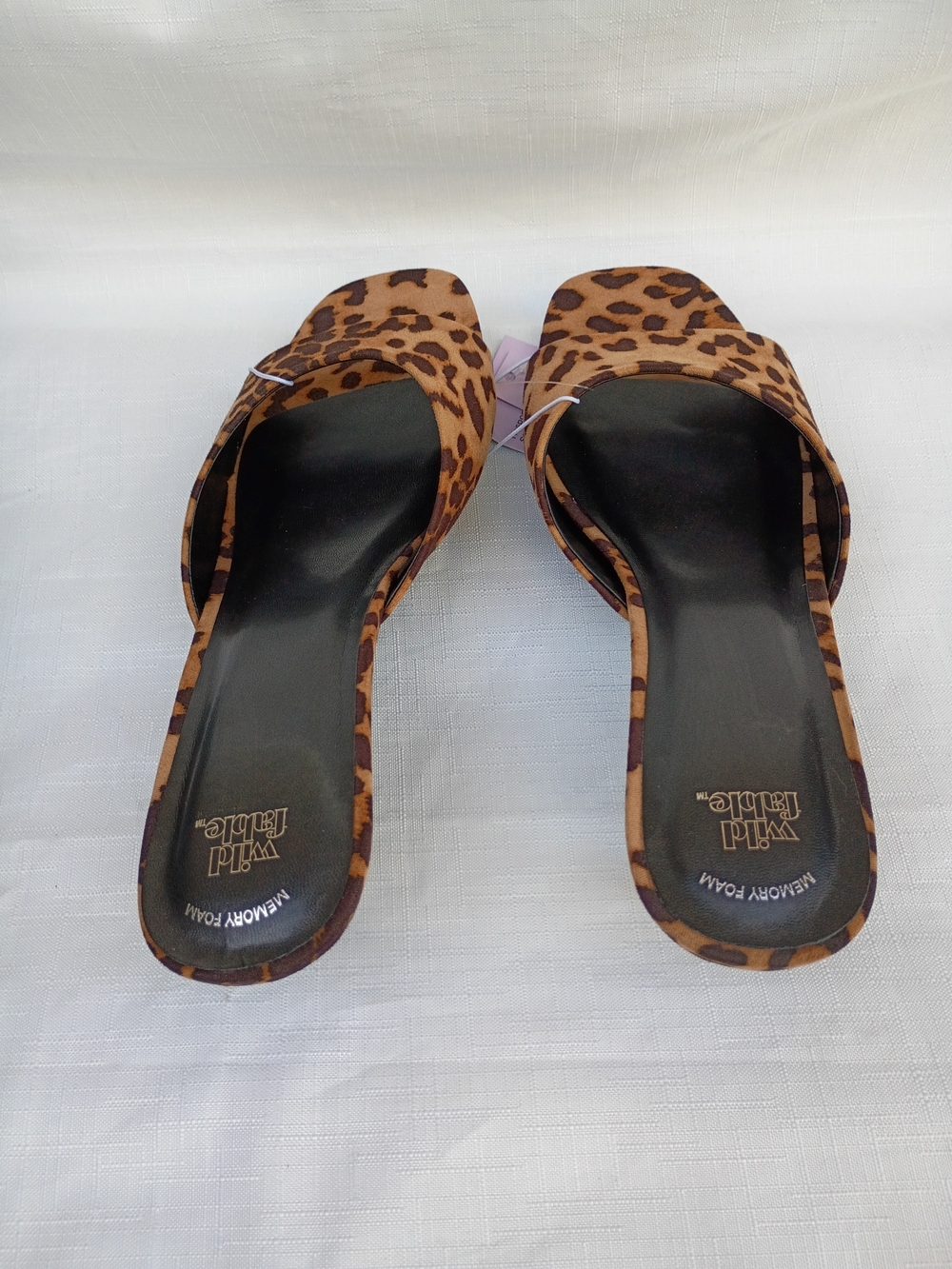 Wild Fable  Leopard Print Kitten Heel Mules - Brown & Black Size 9 - Picture 5 of 11